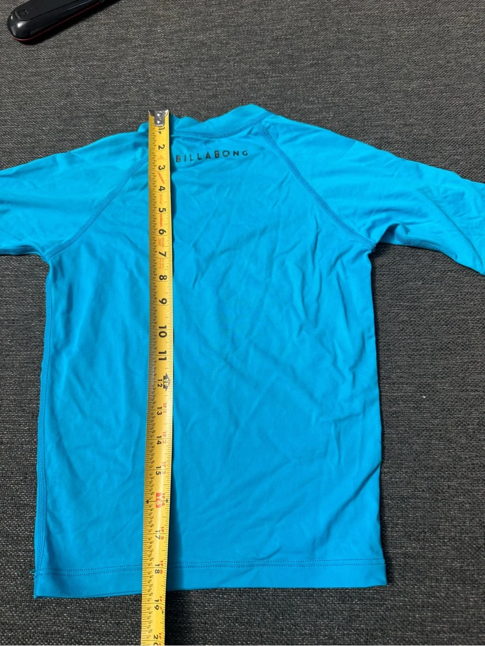 Billabong boys or kids Hawaii Graphic Rash Guard - Turquoise Blue Sz 8
